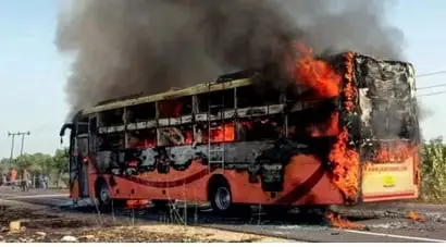 Hindistanda avtobus yanıb, azı 20 sərnişin ölüb
