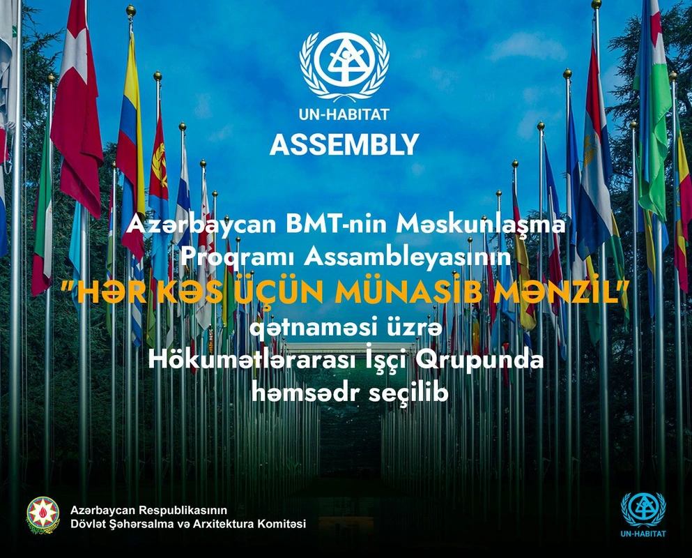 Azərbaycan BMT-nin Hökumətlərarası İşçi Qrupunda həmsədr seçilib