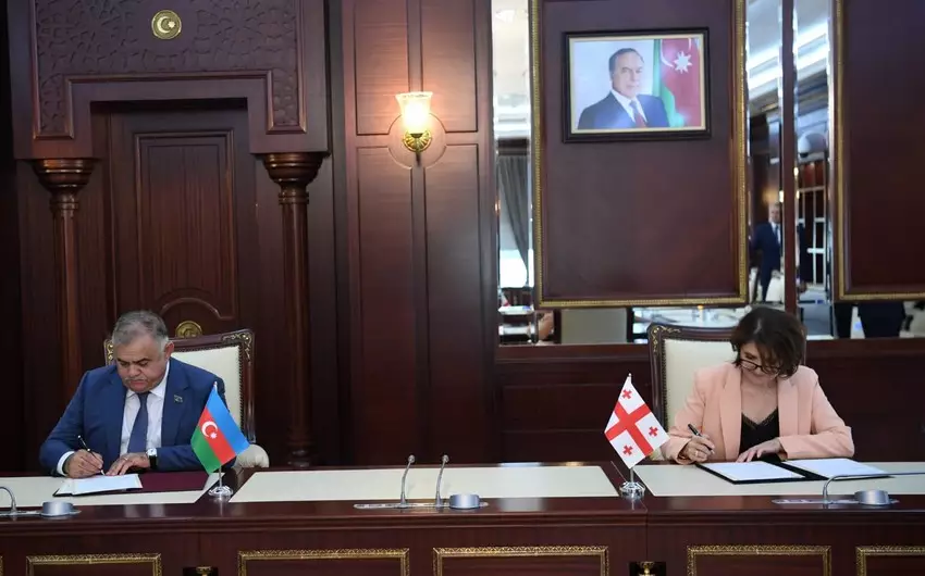 Azərbaycanla Gürcüstan parlamentlərinin komitələri arasında memorandum imzalanıb