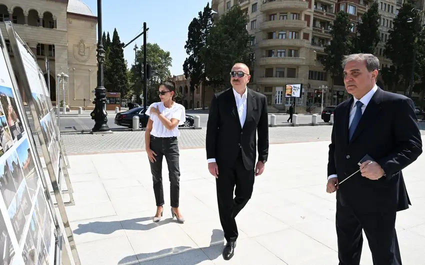 İlham Əliyev və birinci xanım Mehriban Əliyeva Gəncə şəhərində olublar - YENİLƏNİB