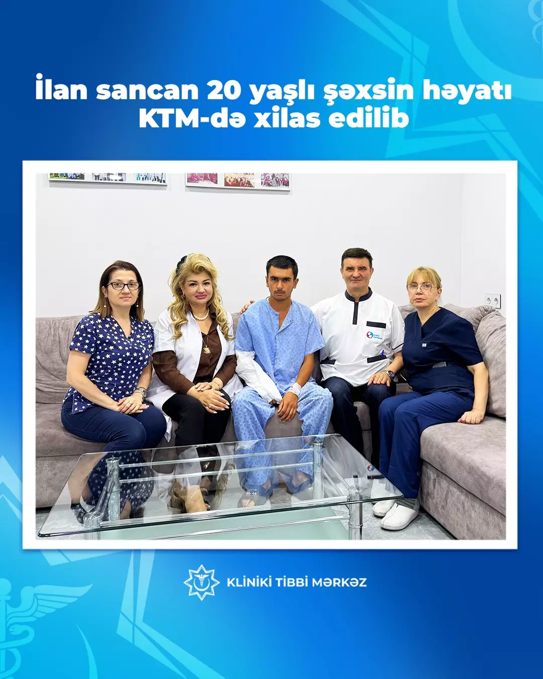 İlanın sancdığı Qax sakini Kliniki Tibbi Mərkəzdə xilas oldu