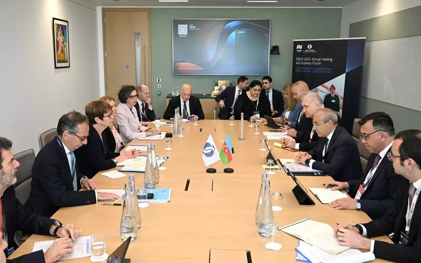 Azərbaycan ilə EBRD arasında “yaşıl enerji” barədə müzakirələr aparılıb