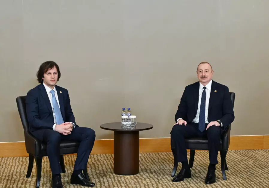 Prezident İlham Əliyev Antalyada Gürcüstanın Baş naziri İrakli Kobaxidze ilə görüşüb - YENİLƏNİB