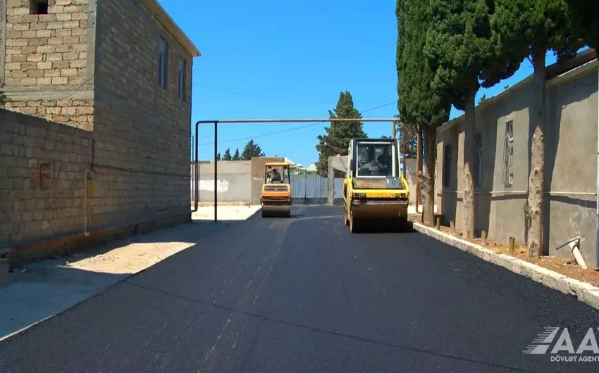 Bakının bu küçəsi təmir olunur