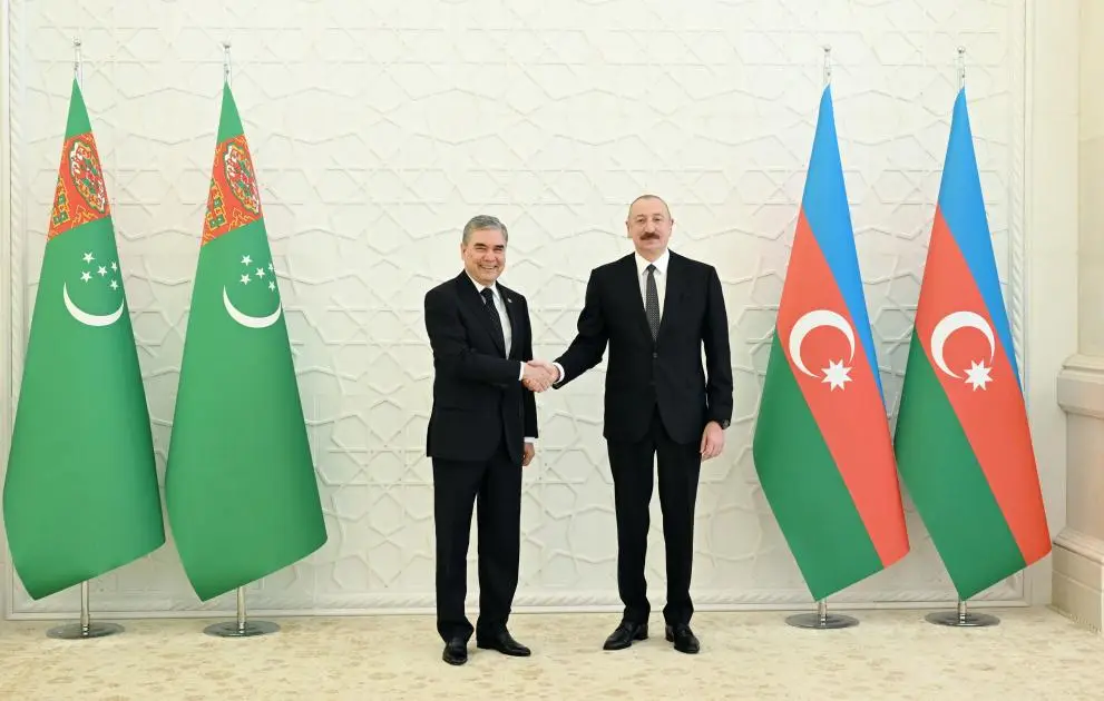 Prezident İlham Əliyevin Qurbanqulu Berdiməhəmmədov ilə görüşü olub