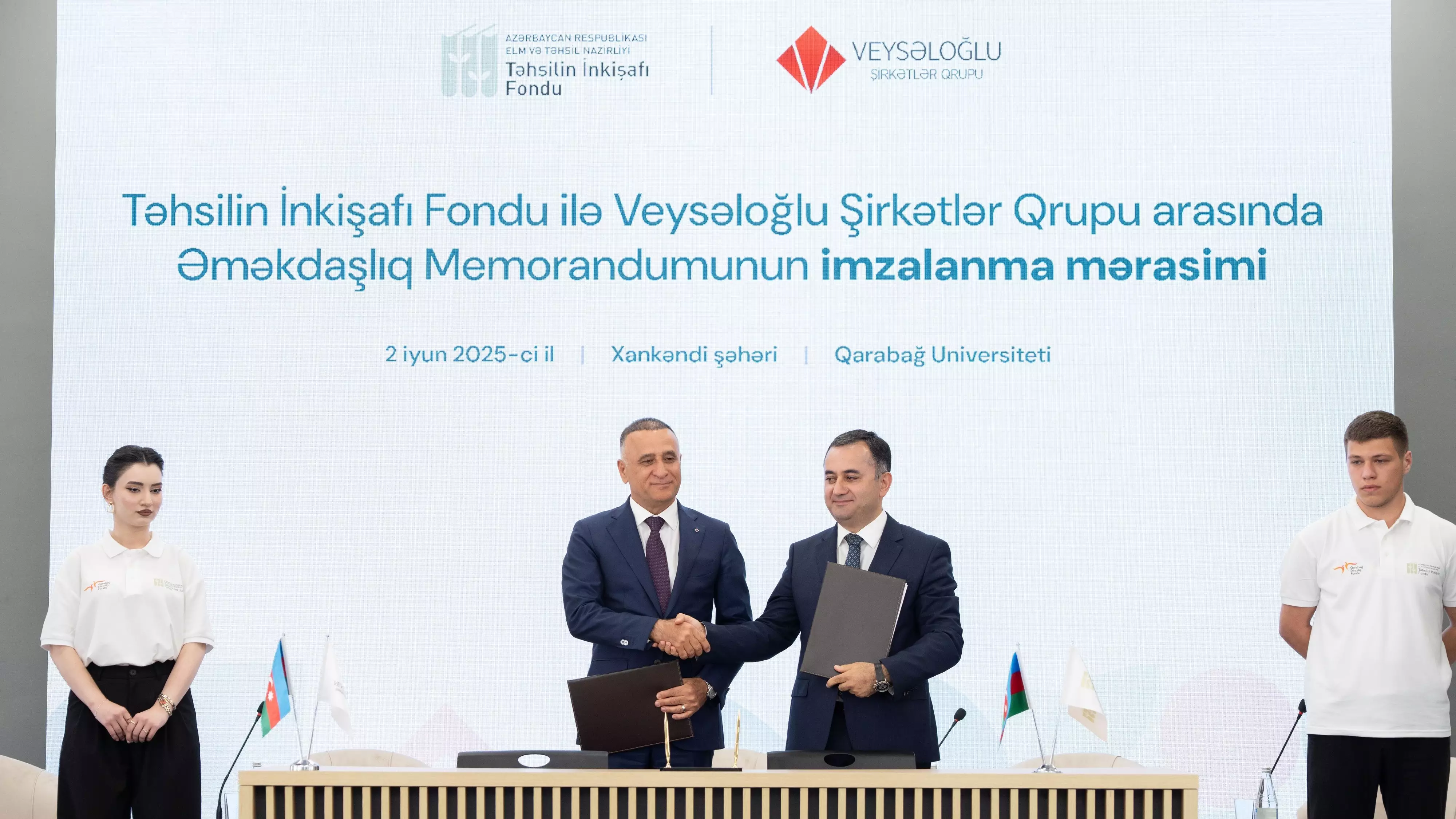 Veysəloğlu Şirkətlər Qrupundan Qarabağ Universitetinə təhsil dəstəyi – 50 tələbəyə təqaüd ayrıldı - FOTO