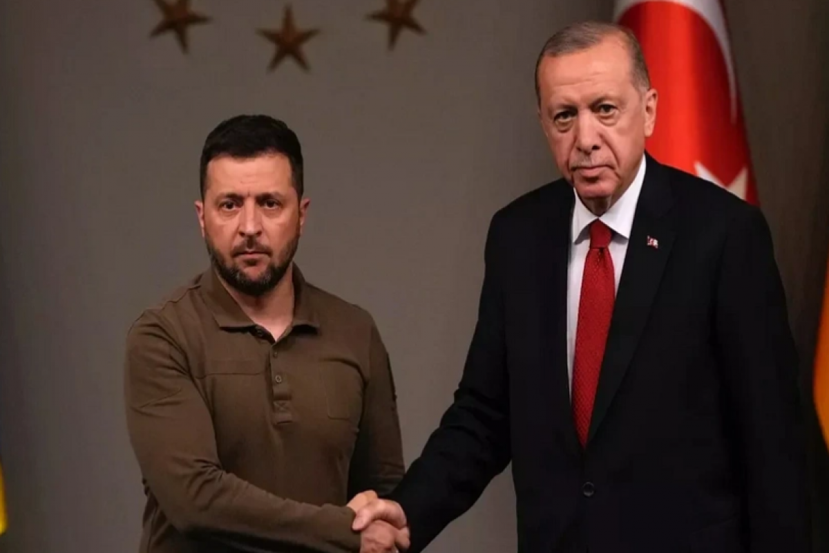 Ərdoğan Zelenski ilə görüşüb