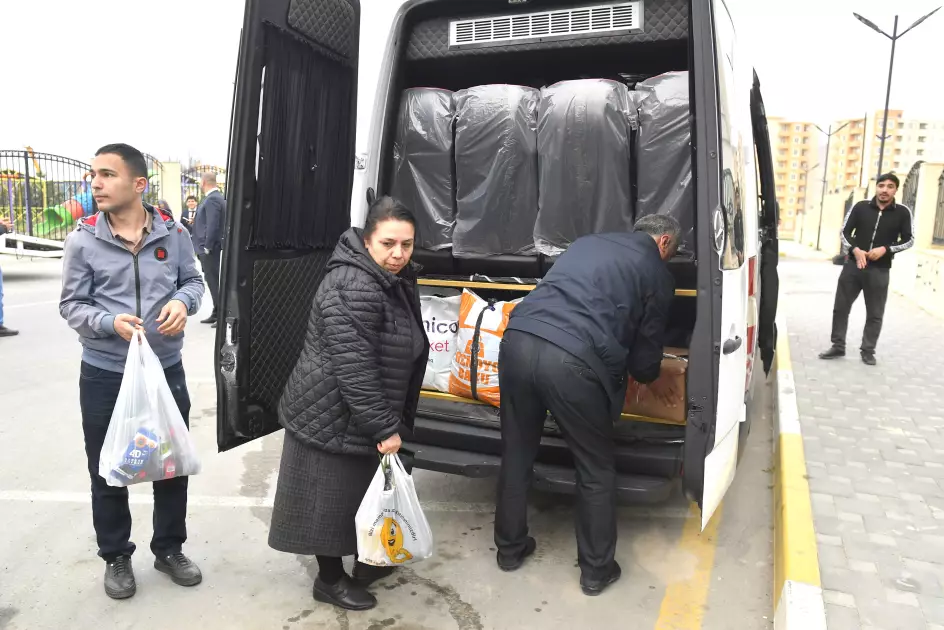 Ağdamın Sarıcalı kəndinə köçən ailələrə evlərin açarları təqdim edilib