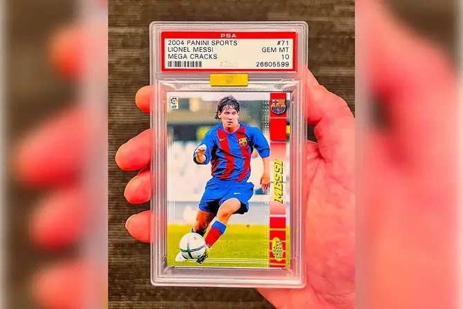 Messinin fotosu olan kart 1,5 milyon dollara satılıb