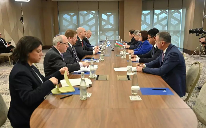 Sahibə Qafarova İsrail Knessetinin sədri Amir Ohana ilə görüşüb - FOTO