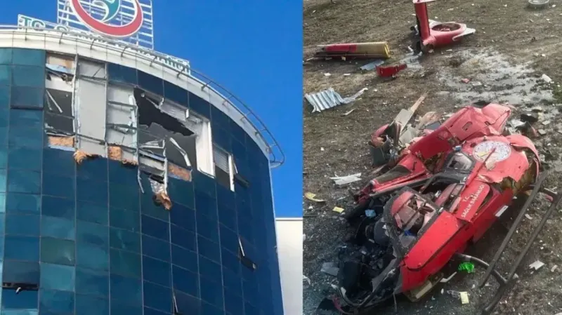 Türkiyədə helikopter xəstəxanaya çırpıldı: 4 ölü var - VİDEO