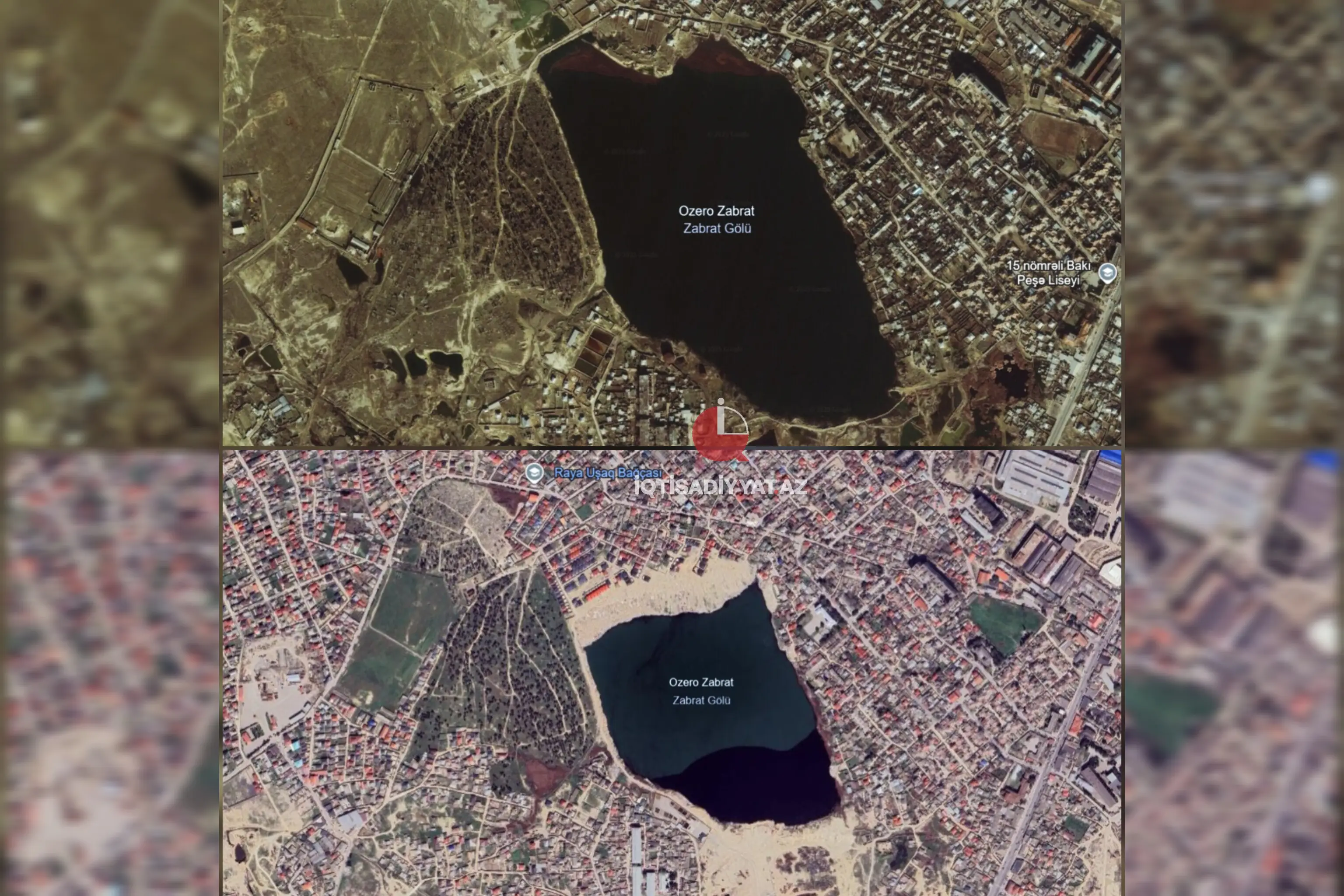 Zabrat gölü son illərdə sürətlə quruyub - FOTO