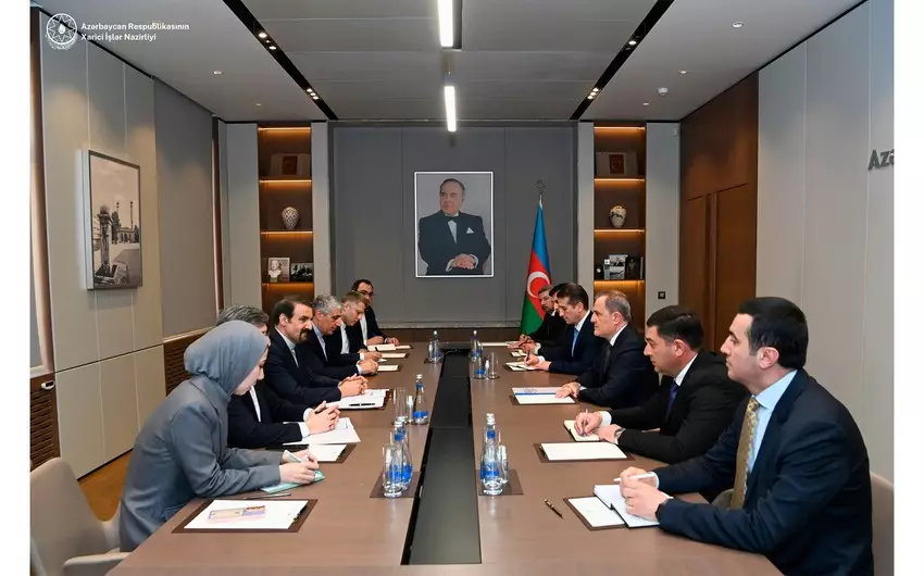 Ceyhun Bayramov İran Prezidentinin müşaviri ilə beynəlxalq təhlükəsizlik məsələlərini müzakirə edib - FOTO