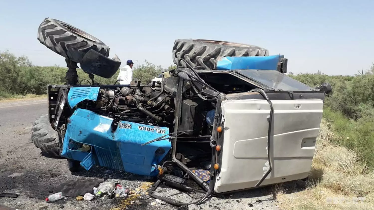 Şabranda qatarla traktor toqquşdu, 1 nəfər öldü