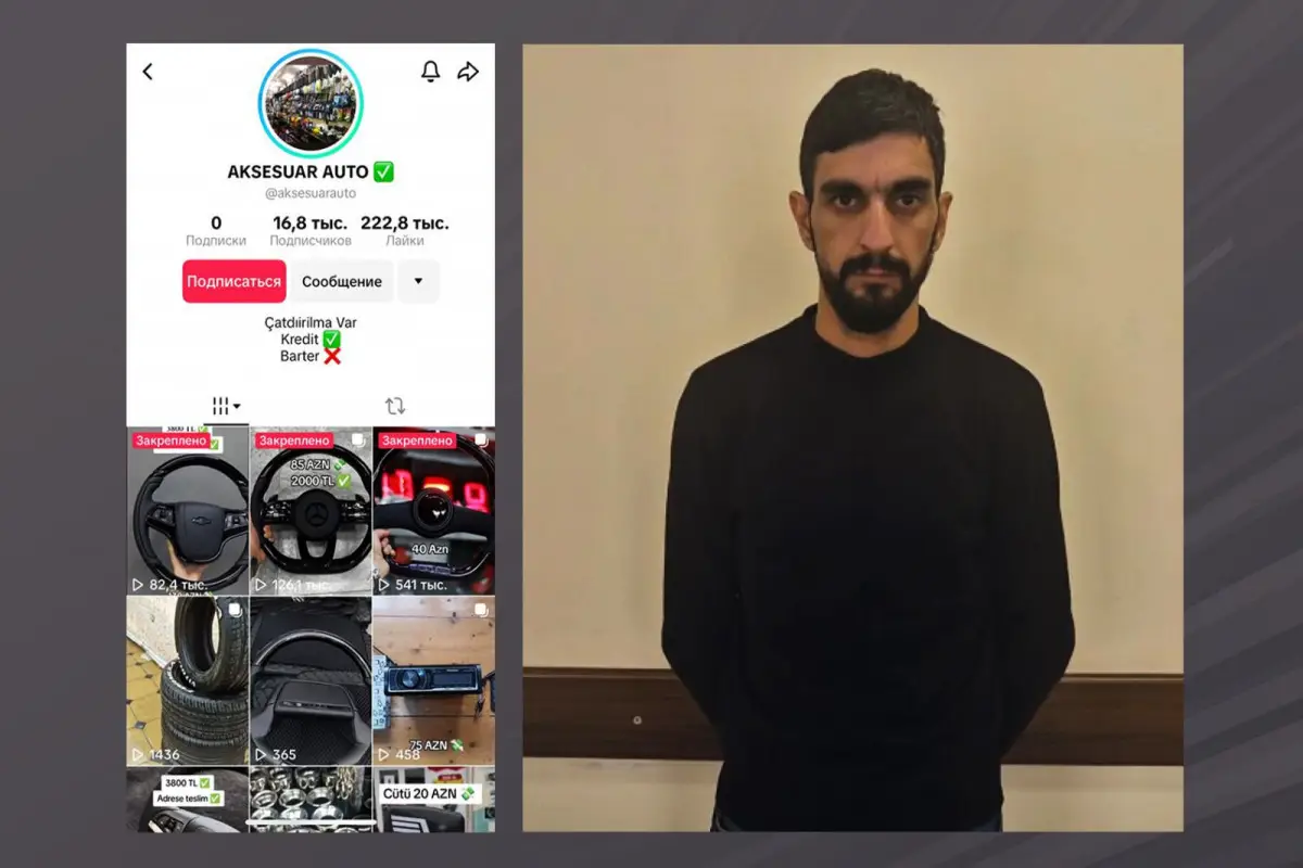 “TikTok”da saxta elanlar paylaşaraq vətəndaşları aldadan şəxs saxlanılıb