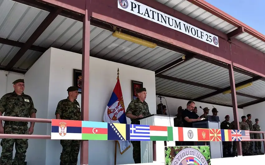 Azərbaycanın hərbi qulluqçuları Serbiyada keçirilən beynəlxalq təlimdə iştirak edirlər - FOTO