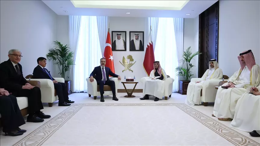 Hakan Fidan Qətərin Baş nazir ilə görüşüb - FOTO