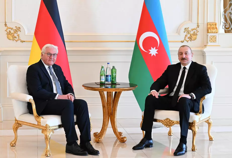 Azərbaycan və Almaniya prezidentləri mətbuata bəyanatlarla çıxış ediblər YENİLƏNİB-3