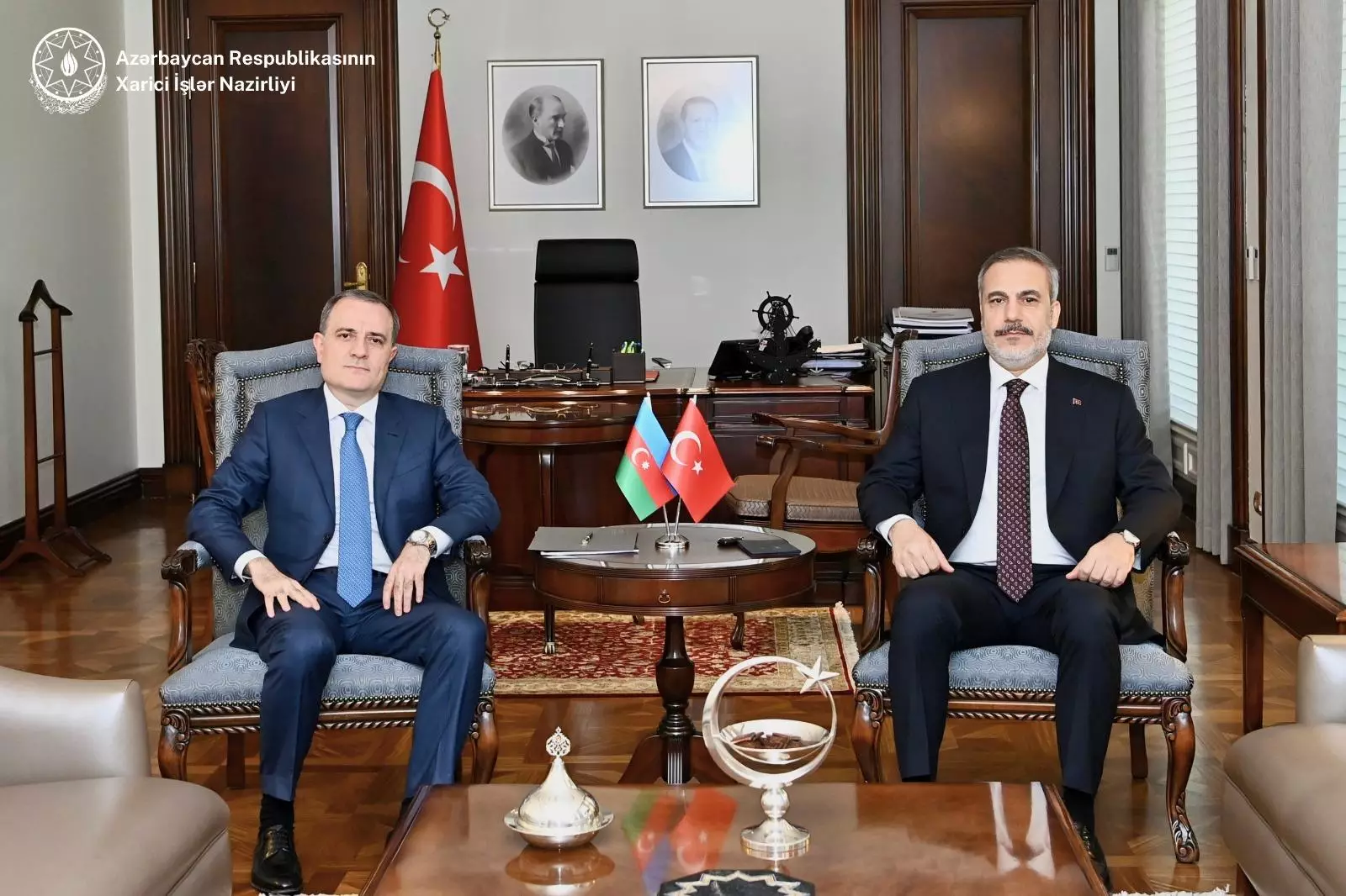 Azərbaycan və Türkiyə xarici işlər nazirlərinin görüşü başa çatıb - YENİLƏNİB