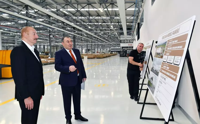 Qazaxda “Venzana” mebel fabrikinin açılışı olub - YENİLƏNİB