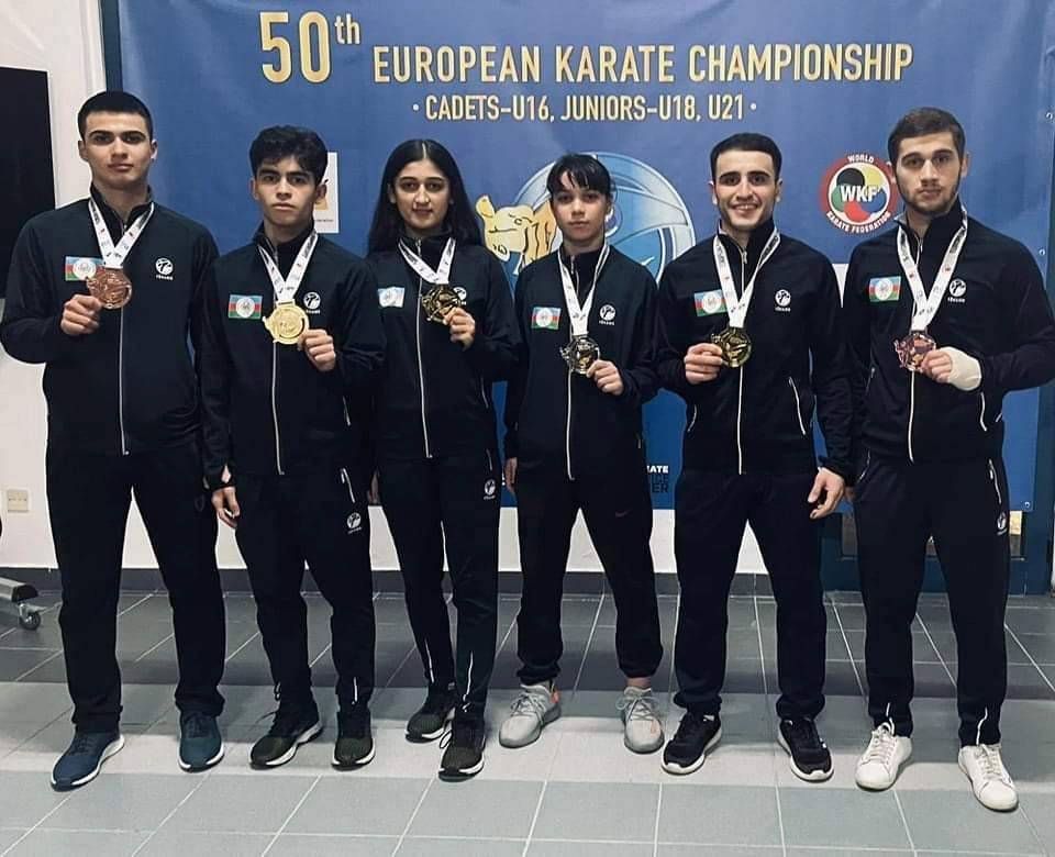 Azərbaycan karateçiləri 6 medal qazanıb