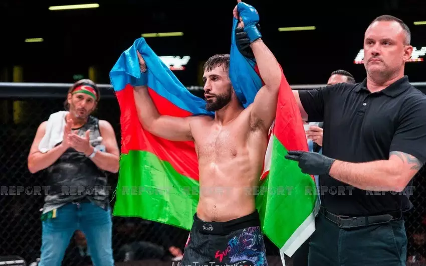 Nazim Sadıqov UFC-də növbəti qələbəyə sevinib
