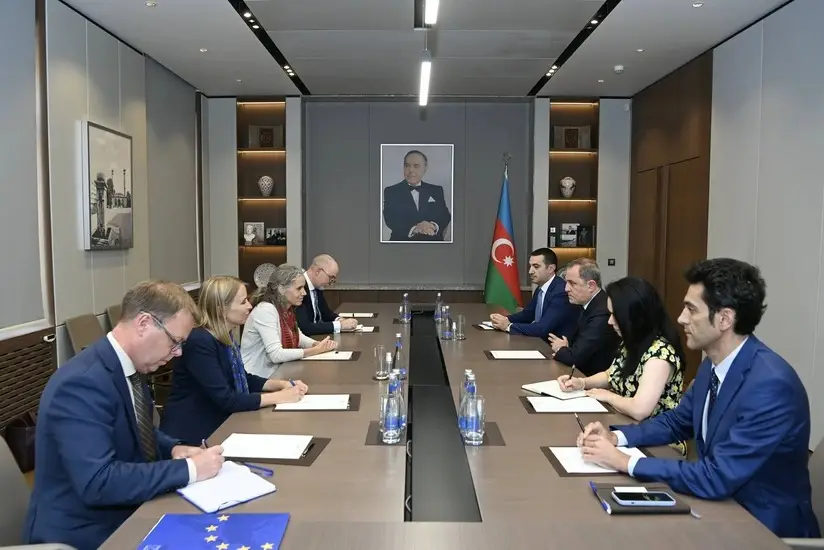 Ceyhun Bayramov Aİ-nin Cənubi Qafqaz və Gürcüstan böhranı üzrə xüsusi nümayəndəsini qəbul edib