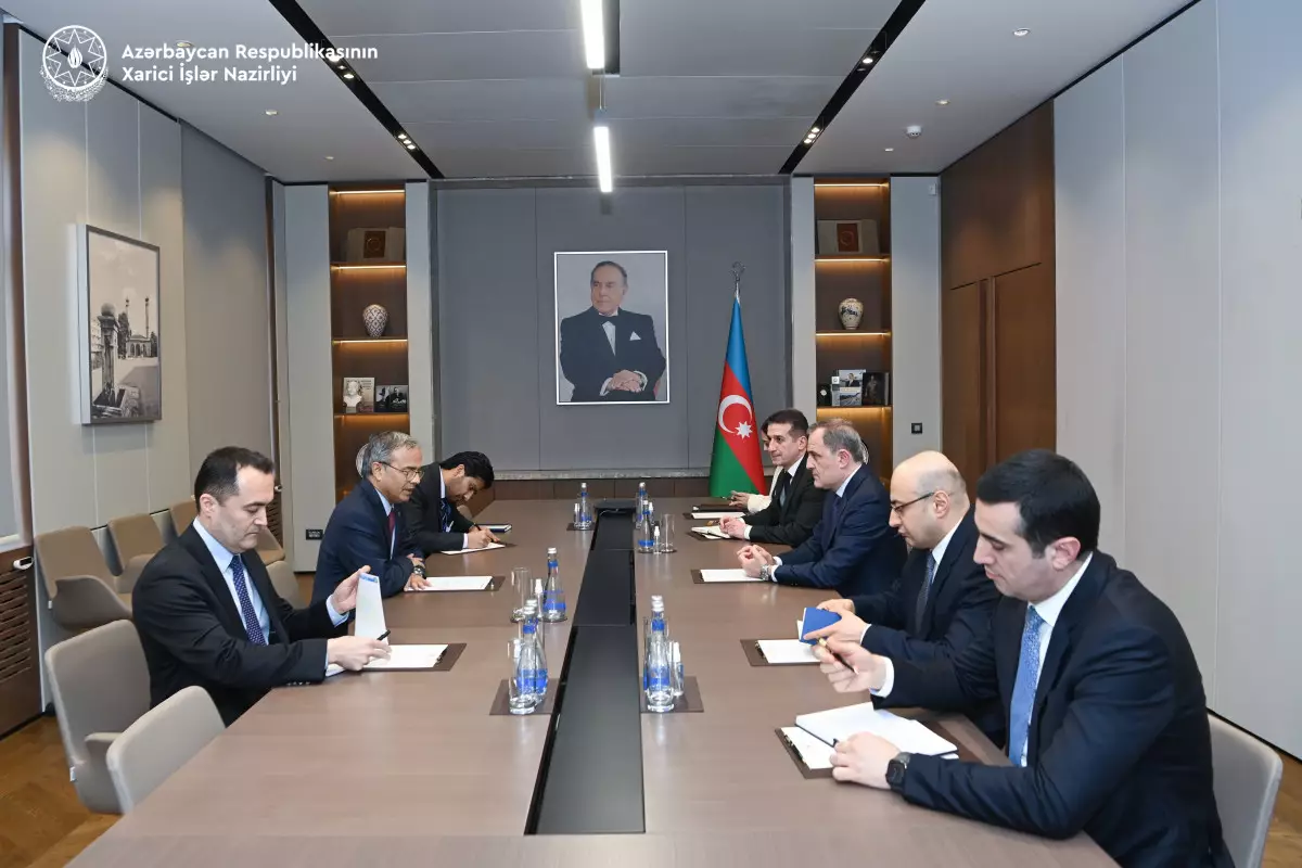 Ceyhun Bayramov İqtisadi Əməkdaşlıq Təşkilatının Baş katibi ilə görüşüb - FOTO