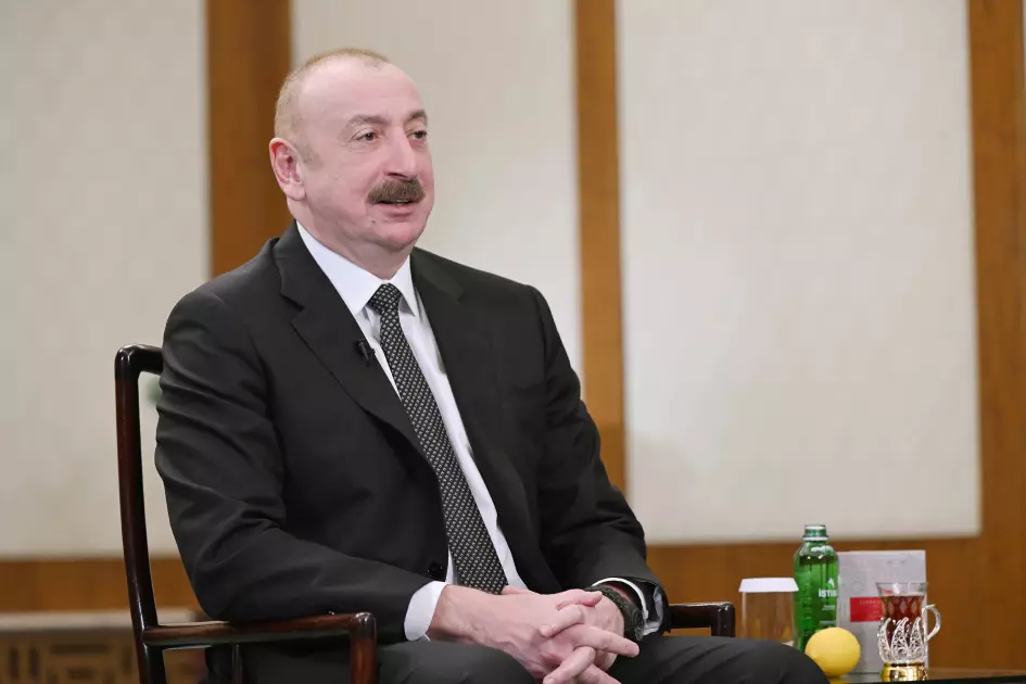 Prezident İlham Əliyev Pekində Çinin CGTN telekanalına müsahibə verib - YENİLƏNİB