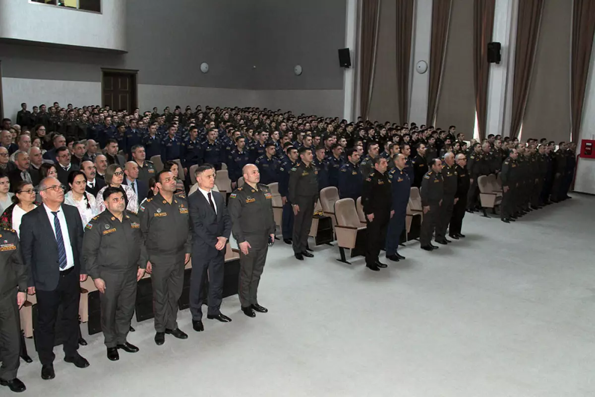 Hərbi İnstitutun yaranmasının 107-ci ildönümünə həsr olunan tədbir keçirilib - FOTO/VİDEO