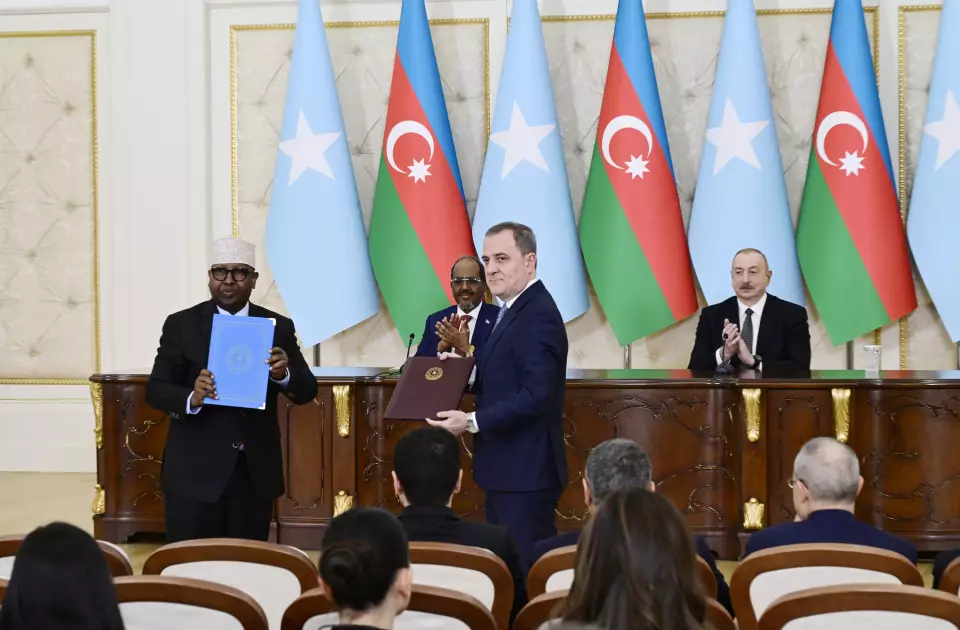 Azərbaycan ilə Somali arasında imzalanmış sənədlərin mübadiləsi mərasimi olub - YENİLƏNİB