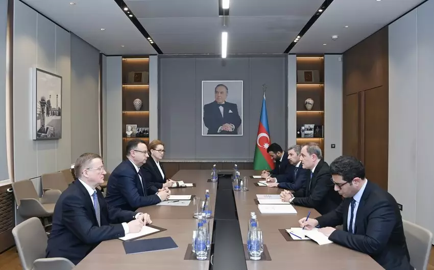 Ceyhun Bayramov Belarusun yeni səfirini qəbul edib - FOTO