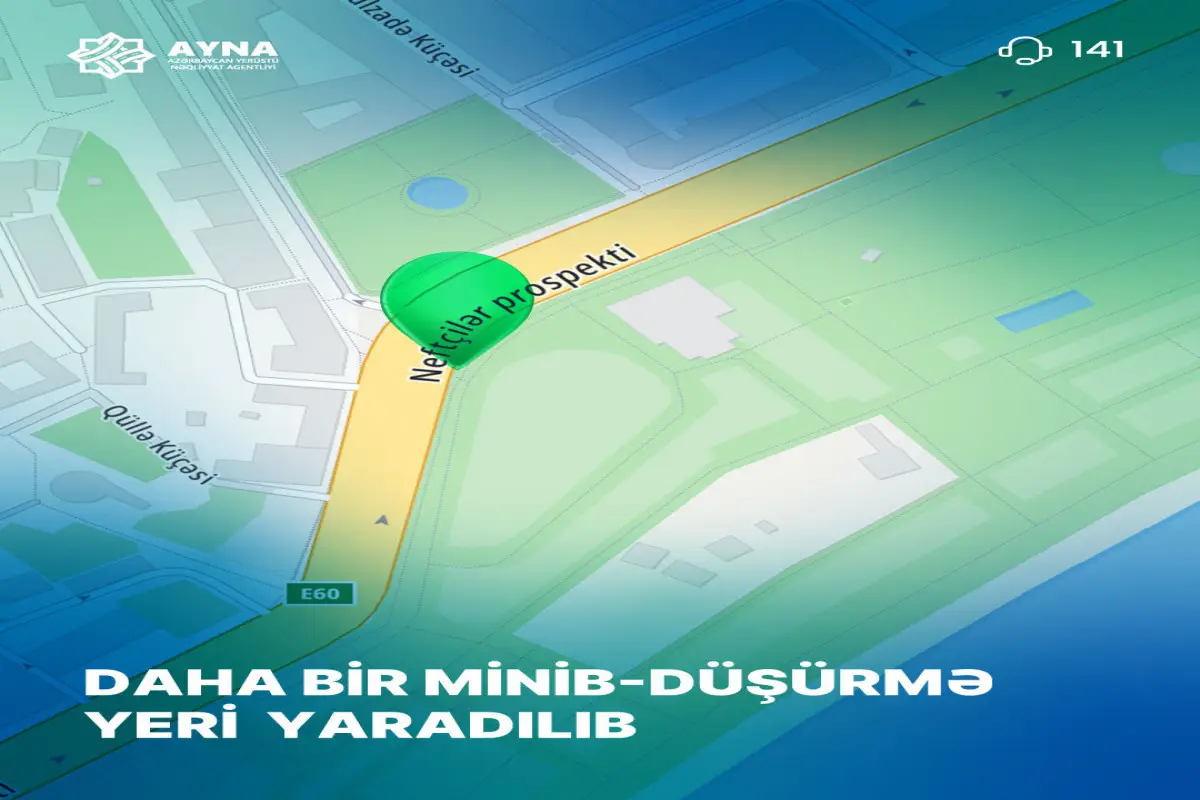 Bakıda daha bir avtobus zolağında minib-düşmə yeri yaradılıb