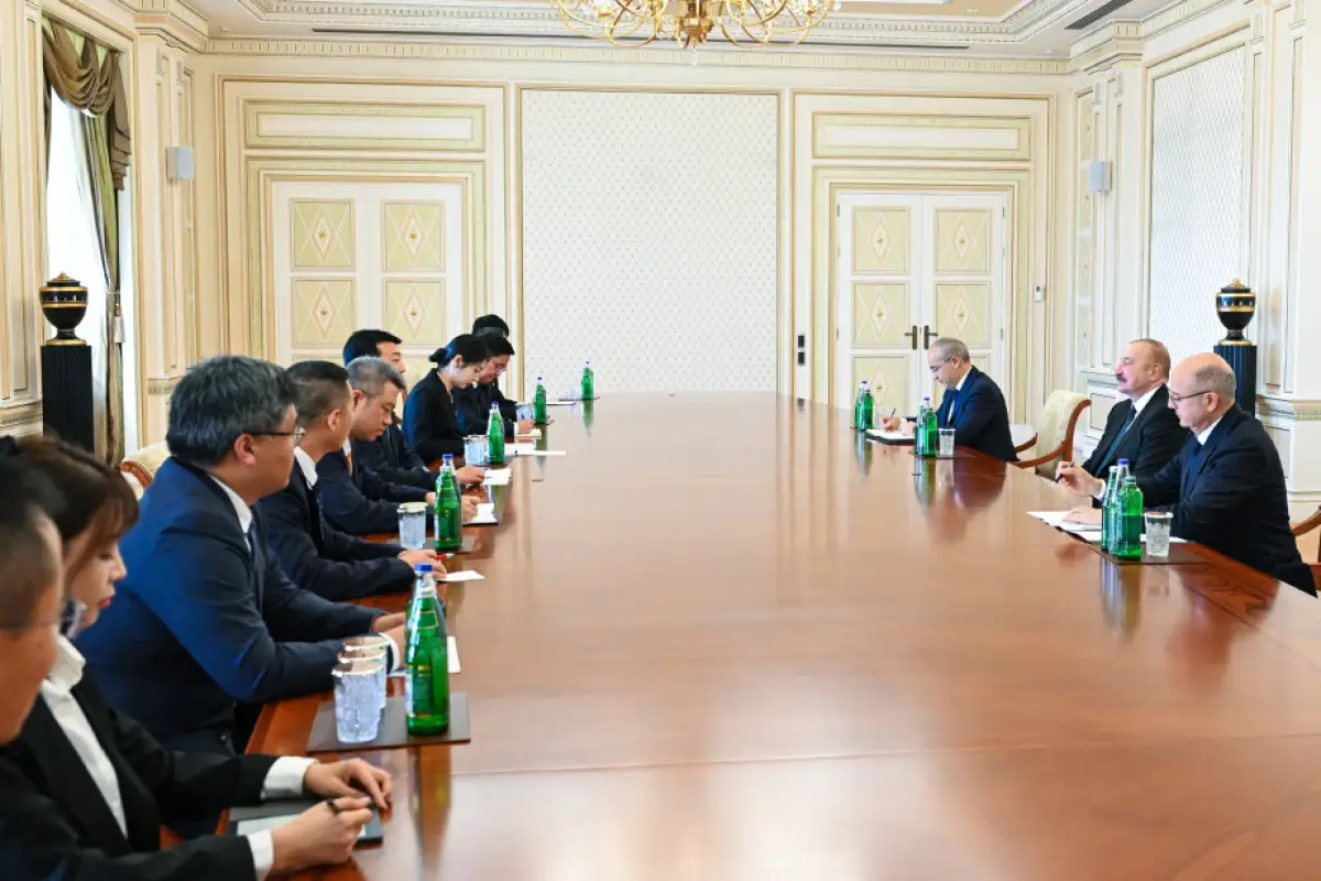 Prezident Çinin "China Datang Corporation Ltd." şirkətinin nümayəndə heyətini qəbul edib