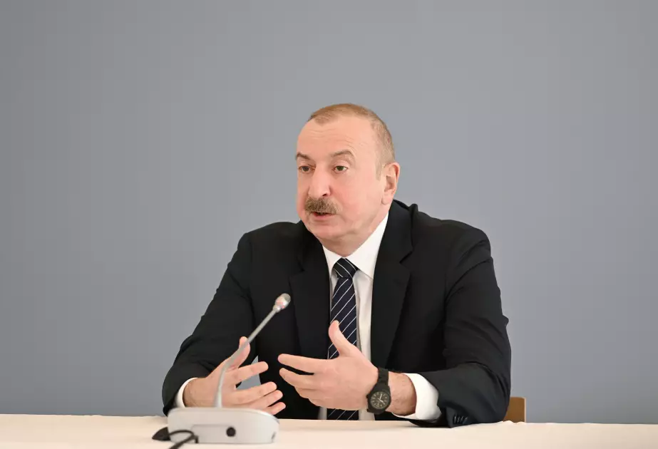 İlham Əliyev ADA forumunda ölkəmizin İrandakı səfirliyinə qarşı törədilmiş terror aktına toxunub
