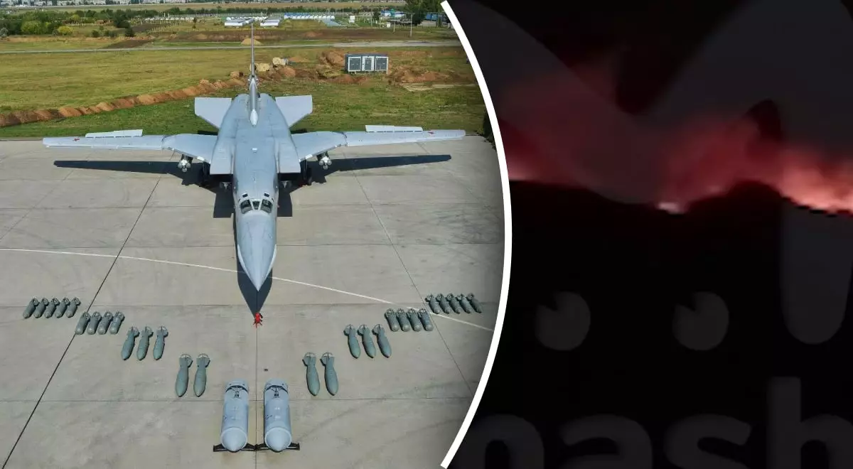 Rusiyanın Tu-22M3 qırıcısı qəzaya uğrayıb - VİDEO