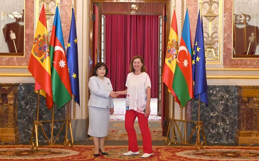 Sahibə Qafarova İspaniya Deputatlar Konqresinin sədri ilə görüşüb - FOTO