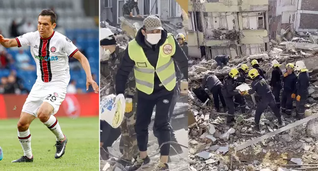 "Karagümrükspor"un özbək futbolçusu axtarış-xilasetmə işlərinə qatılıb