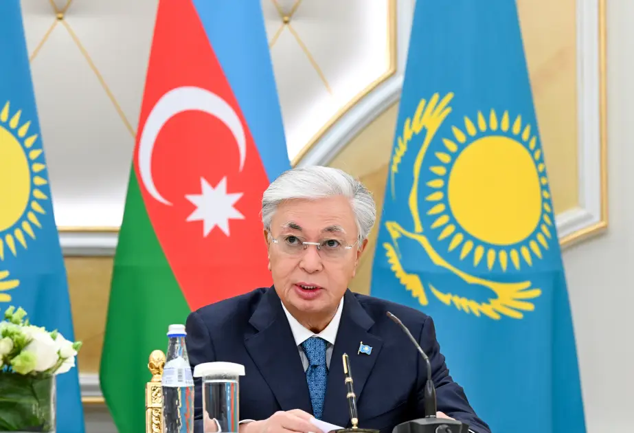 Tokayev: Qazaxıstan və Azərbaycan yaxın gələcəkdə ticarət dövriyyəsini 1 mlrd. dollara çatdırmaq niyyətindədir