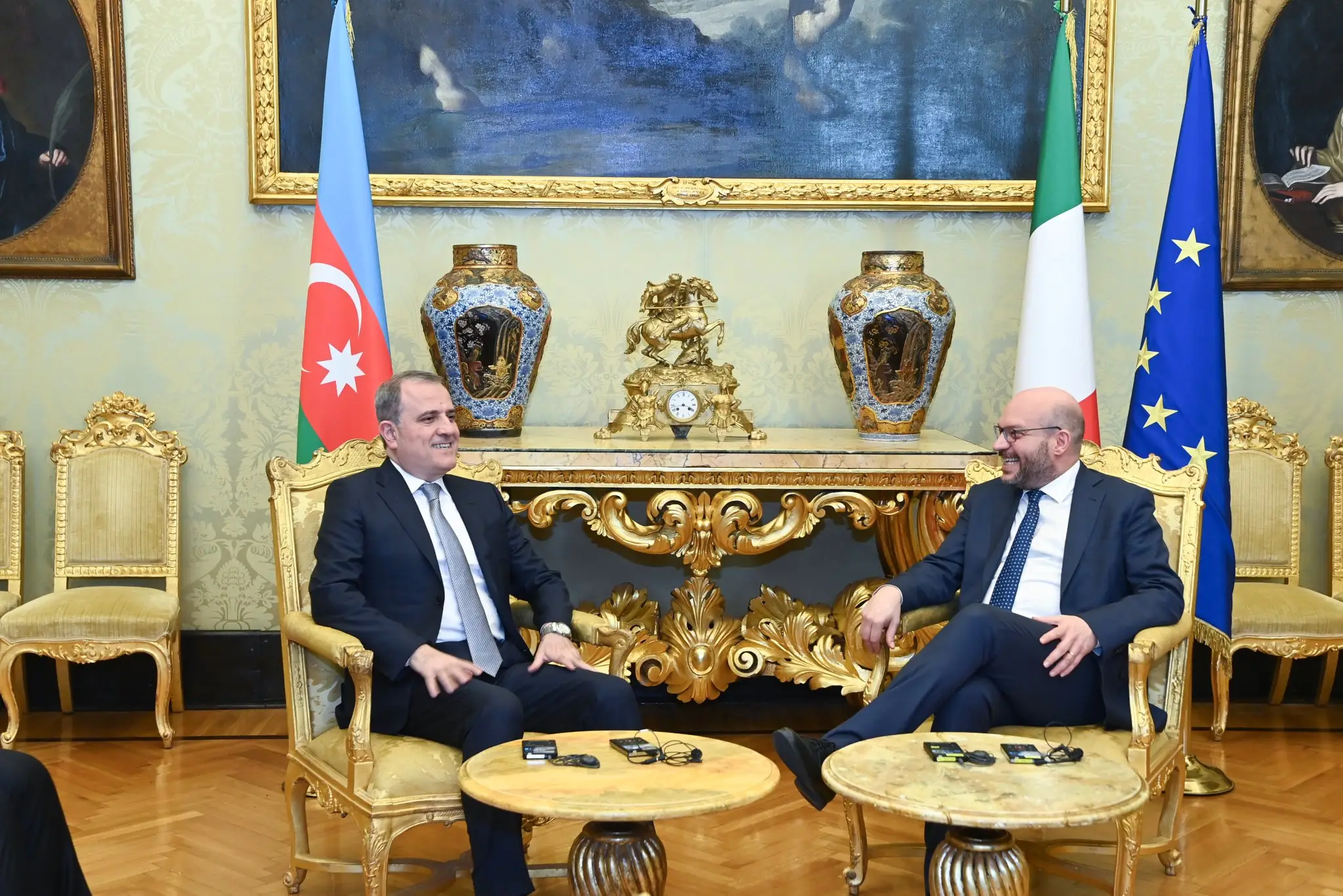 Ceyhun Bayramov İtaliya Parlamentinin Deputatlar Palatasının sədri ilə strateji tərəfdaşlığı müzakirə edib - FOTO