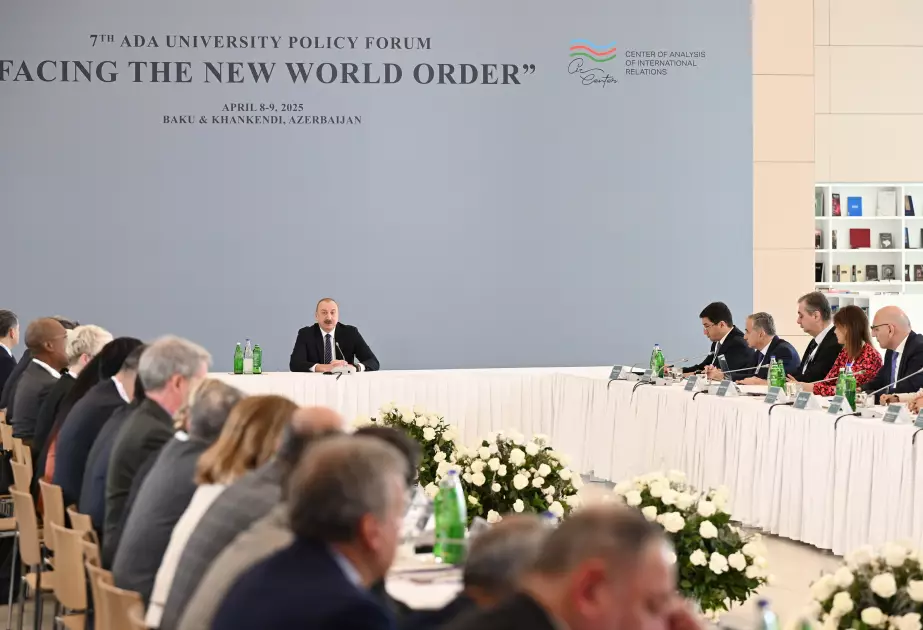 İlham Əliyev ADA-da keçirilən beynəlxalq forumda Avropa Komissiyasının Azərbaycana münasibətindən danışıb