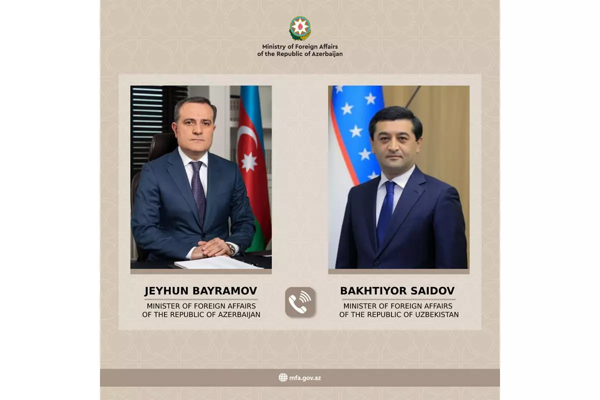 Azərbaycan və Özbəkistan XİN rəhbərlərinin telefon danışığı olub