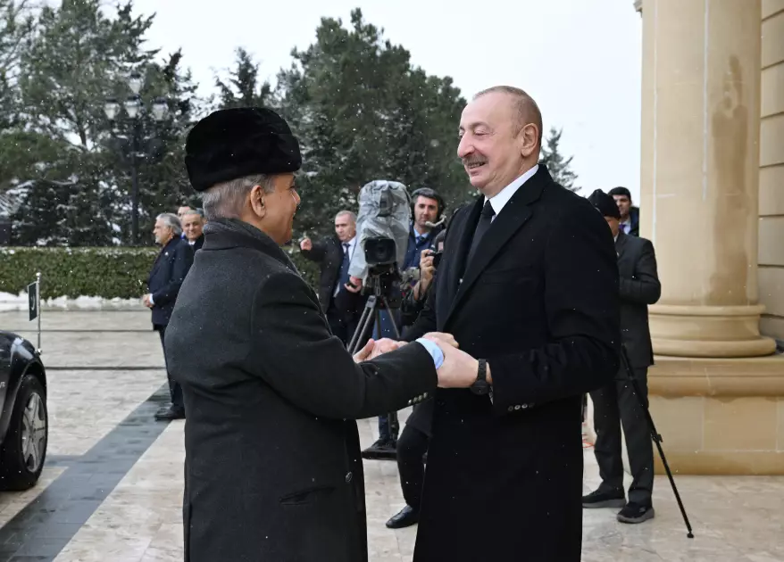 Şahbaz Şərifin rəsmi qarşılanma mərasimi olub - FOTO