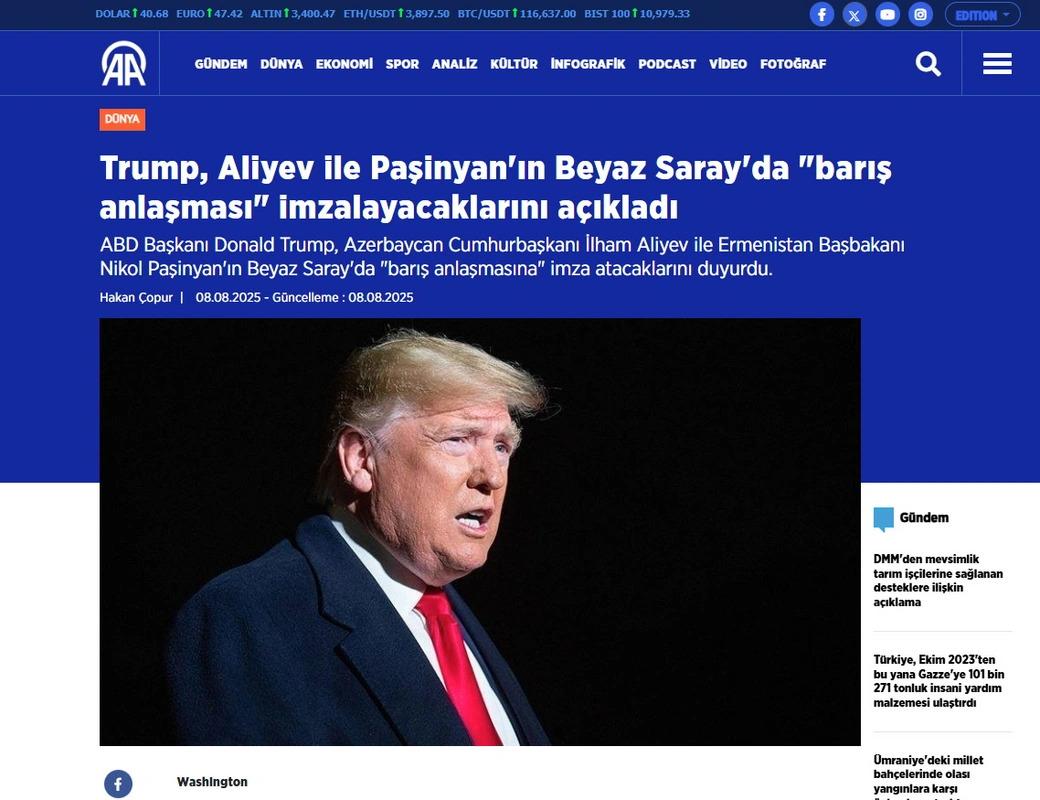 İlham Əliyevin Paşinyan ilə keçirəcəyi görüş nüfuzlu media qurumlarının diqqətində
