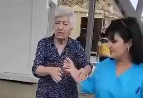Erməni qadın sərhədçilərimizə təşəkkür edib – VİDEO