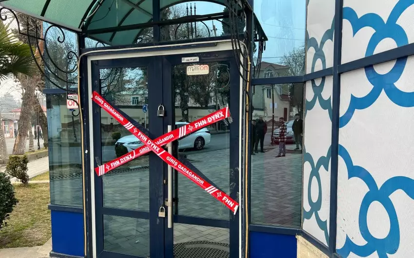 Balakəndə yanğın təhlükəli marketin fəaliyyəti dayandırılıb - FOTO/VİDEO