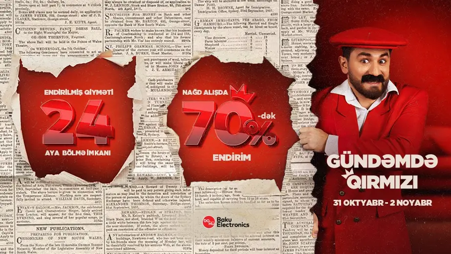 Gündəmdə qırmızıdır! - Baku Electronics-də Qırmızı Şənbə başladı! - VIDEO