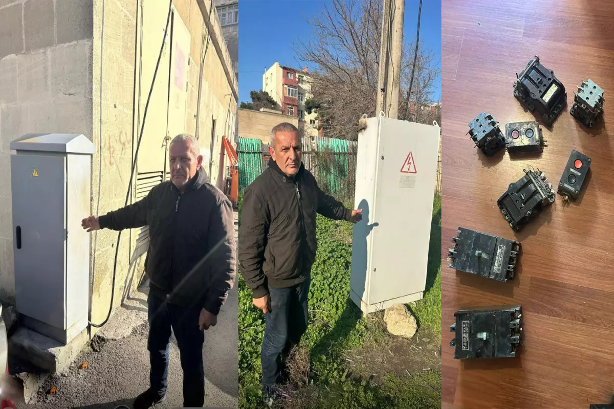 Bakıda binaların elektrik paylayıcı qutularından oğurluq edən şəxs saxlanılıb