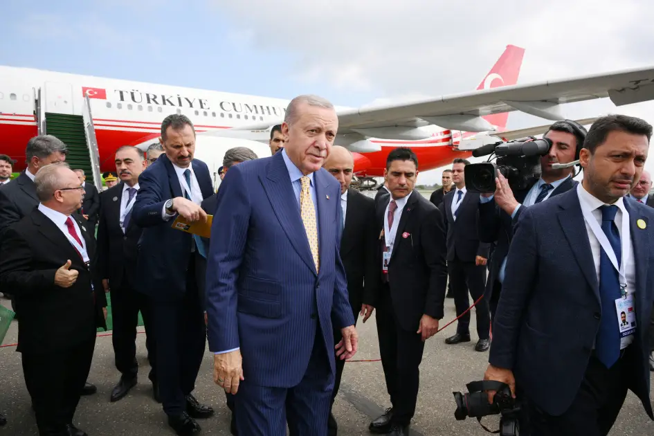 Ərdoğan Azərbaycana səfərə gəlib - FOTO