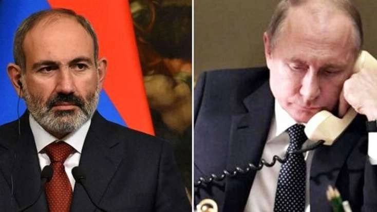 Putin Paşinyanla telefonda üçtərəfli razılaşmaların icrasını müzakirə edib